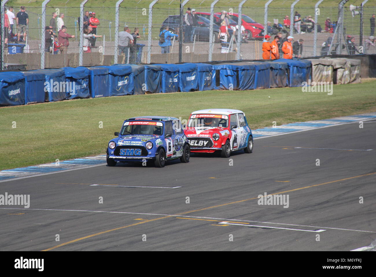 Mini 7 Racing in Donington Park Circuit Juli 2015 Stockfoto