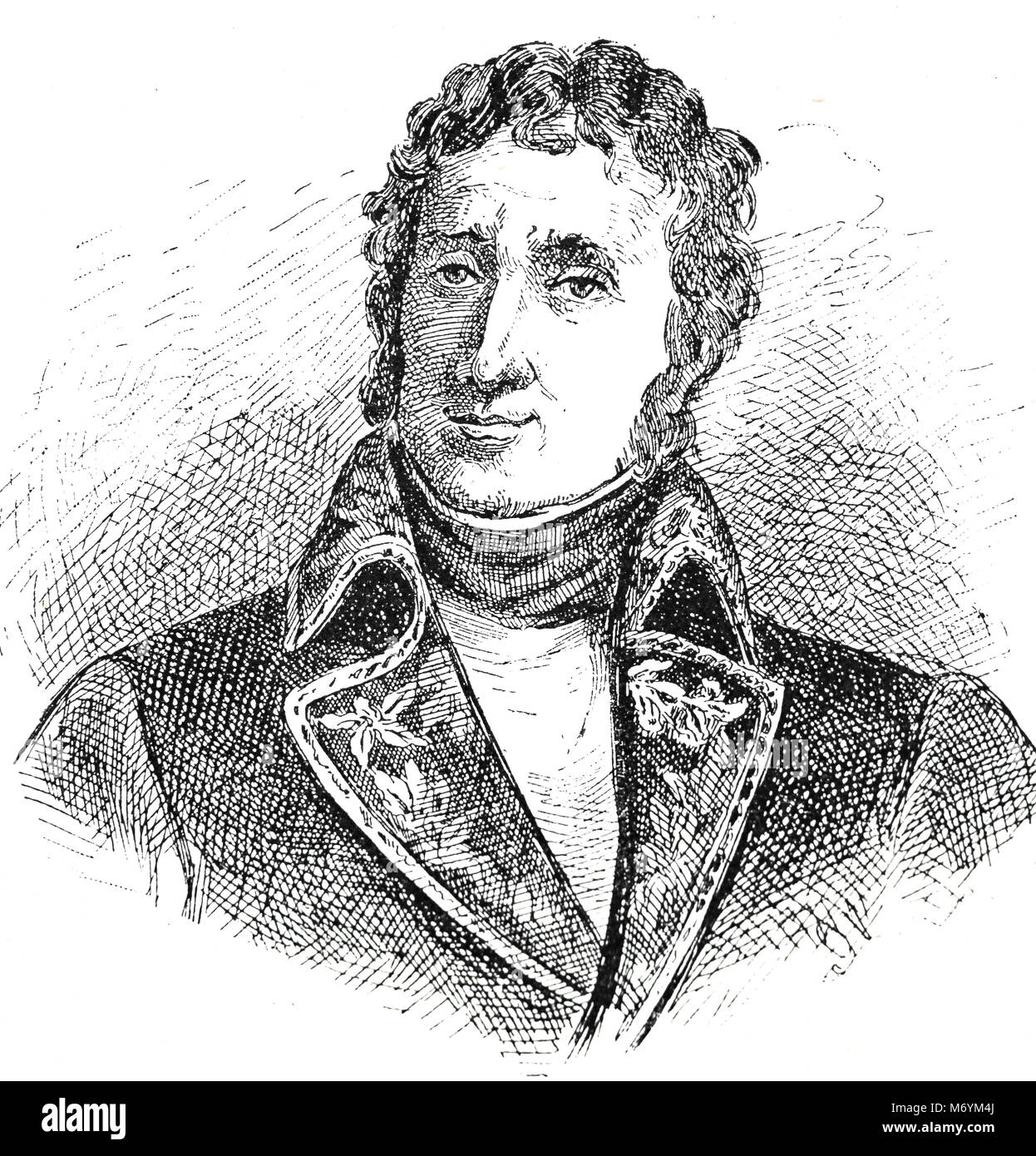 Andre Massena, 1. Duc de Rivoli (1758-1817). Der französische Befehlshaber während der Revolutionären und Napoleonischen Kriege. Porträt. Stockfoto