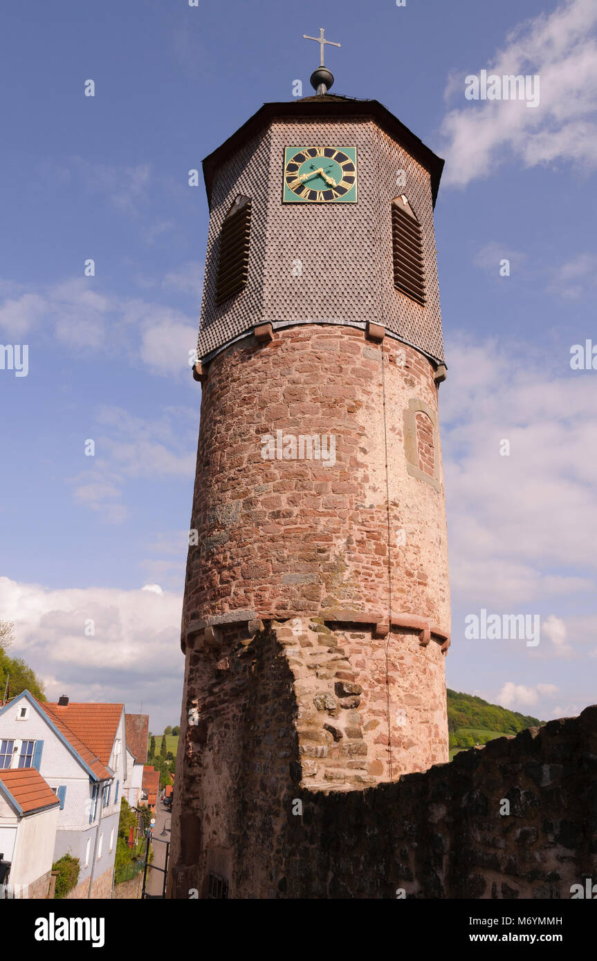 Burg Schwarzenfels, Hessen, Deutschland, Europa Stockfoto