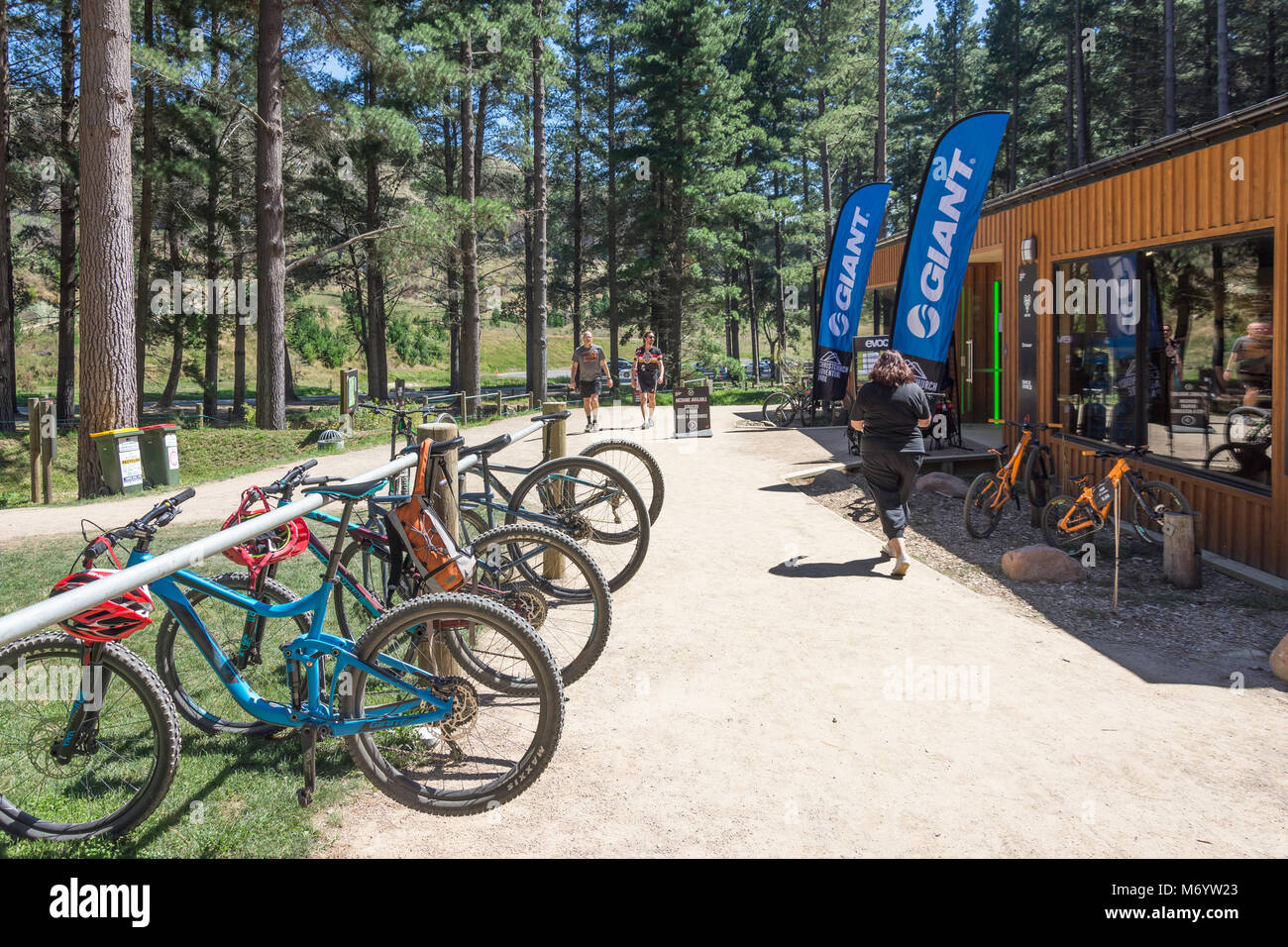 Fahrrad Shop an der Christchurch Adventure Park, worsleys Straße, Kaschmir, Christchurch, Canterbury, Neuseeland Stockfoto