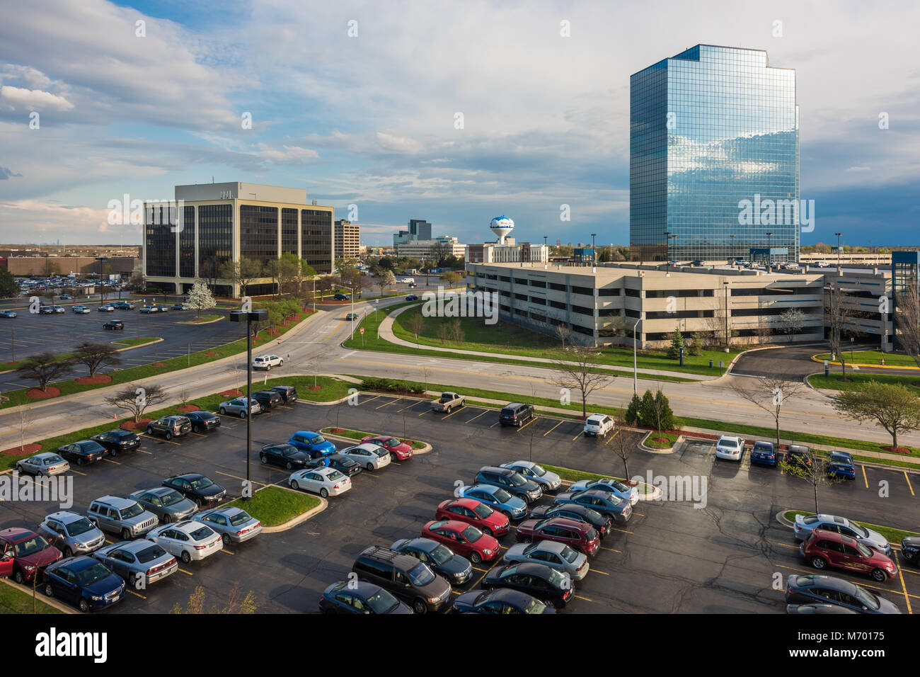 Die Außenseite des Woodfield Mall in Schaumburg Stockfoto