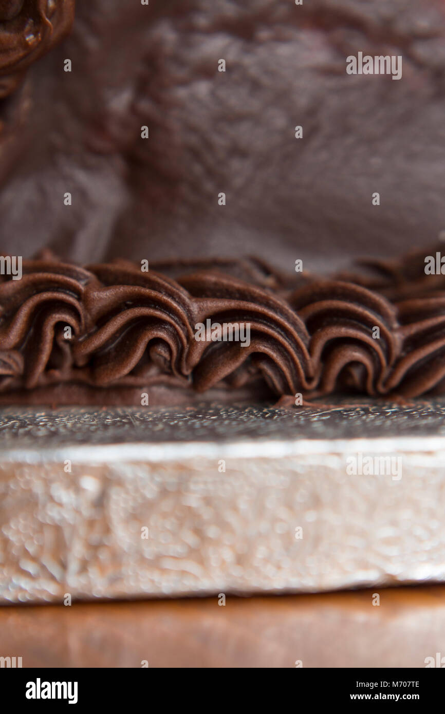 Hausgemachter Schokoladenkuchen Stockfoto