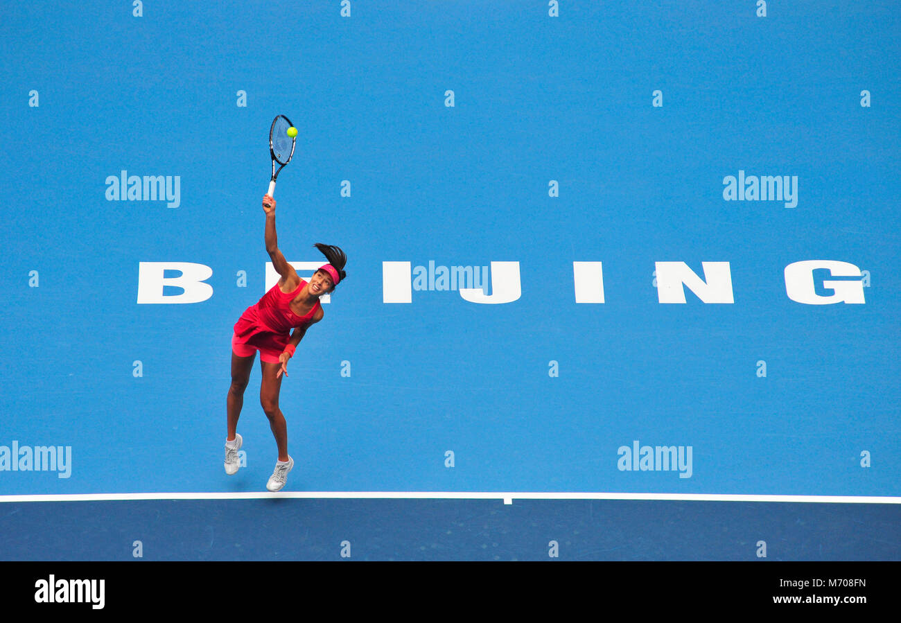 Ana Ivanovic aus Serbien konkurriert in der China Open Tennisturnier in Peking im Oktober 2011 Stockfoto