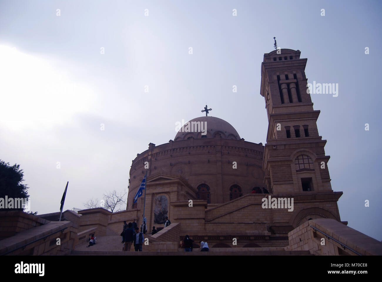 St. George ist eine historische griechische Kirche in der Altstadt von Kairo, die durch seine großartige Architektur Kunst, die von den Griechen gebaut wurde bekannt. Stockfoto