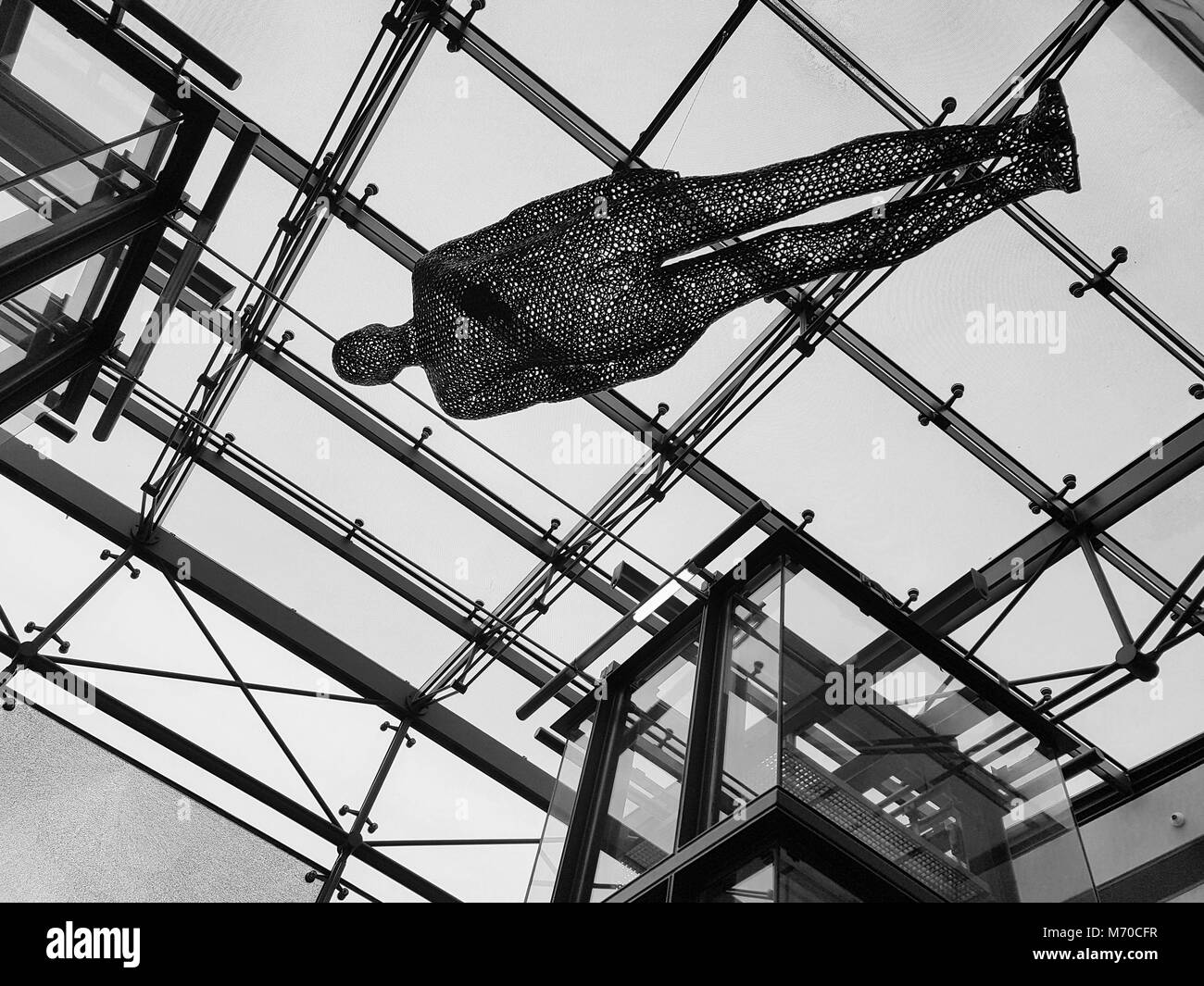 Antony gormley skulptur auf dem display manchester city art gallery