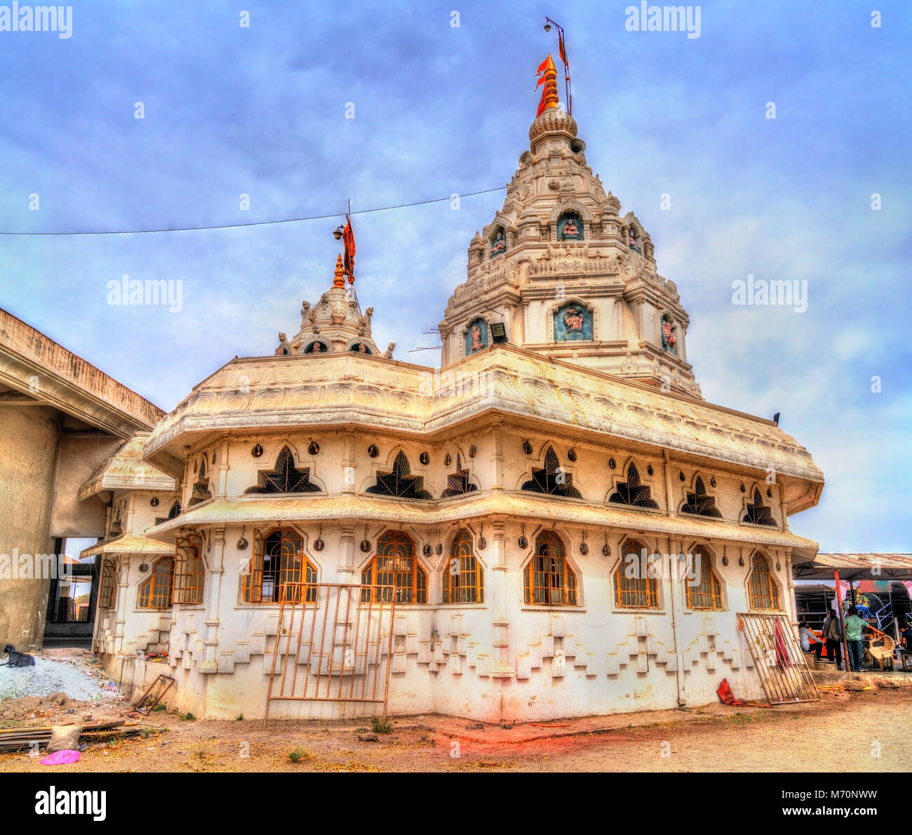 Sri Bhadra Maruti, ein Hindu Tempel in Khuldabad, Indien Stockfoto