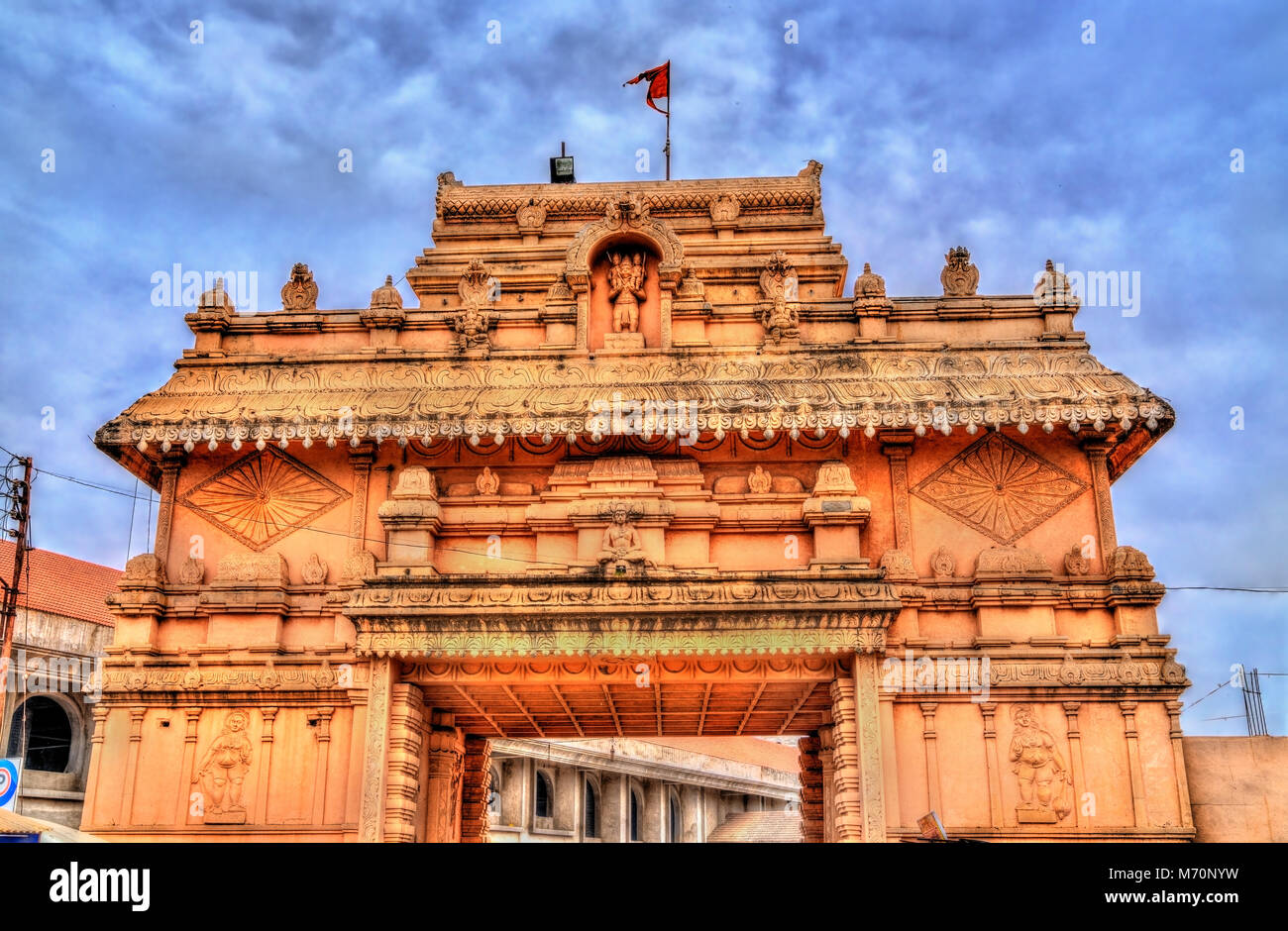 Traditionelle indische Arch im khuldabad Dorf. Maharashtra, Indien Stockfoto