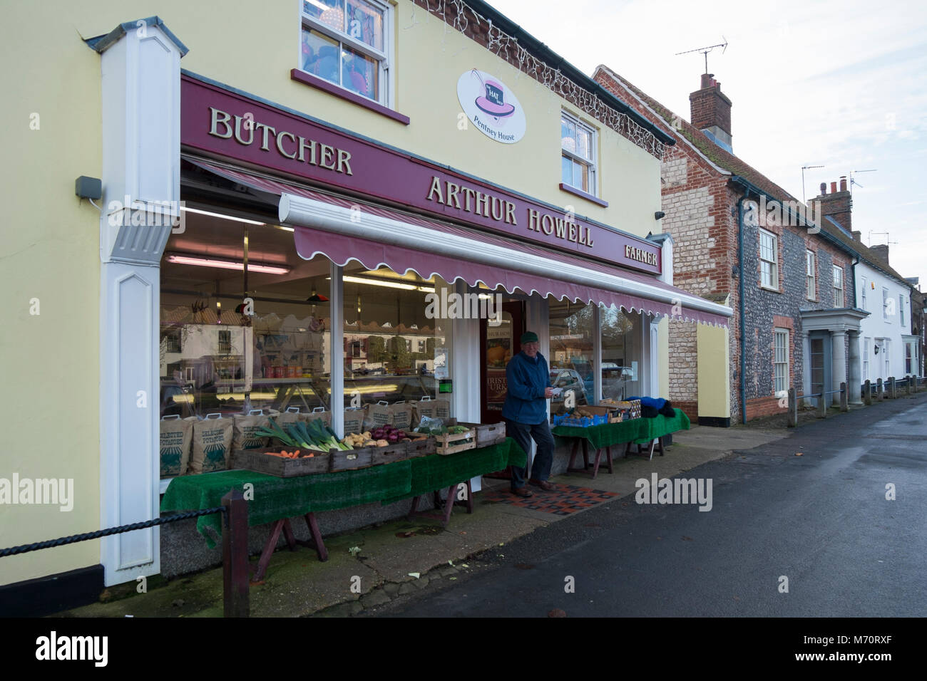 Arthur Howell Metzger in Burnham Market, North Norfolk, Großbritannien Stockfoto