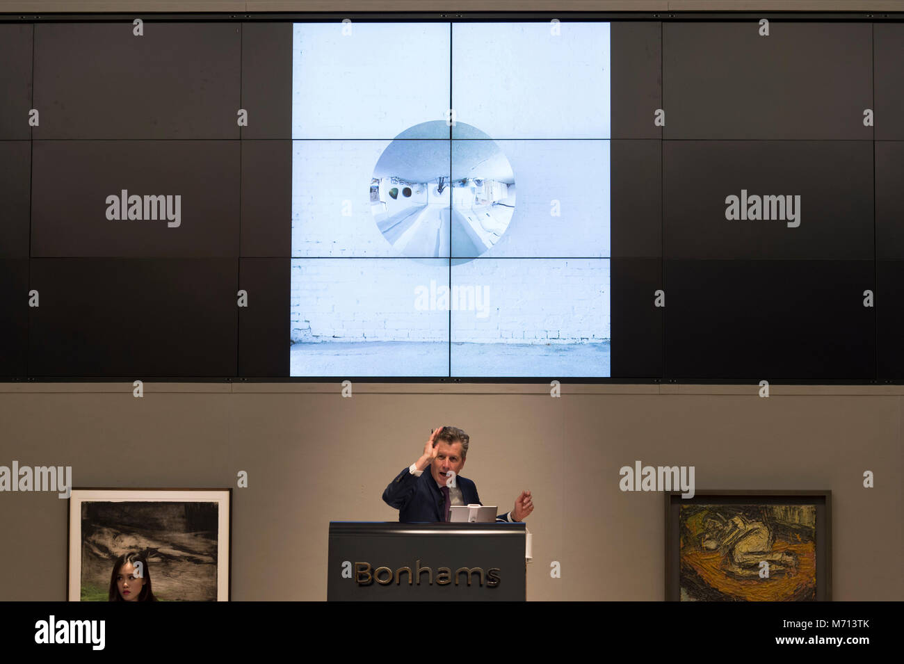 Bonhams, New Bond Street, London, UK. Vom 7. März 2018. Anish Kapoor: Ohne Titel, den Verkauf in der Nachkriegszeit für Zeitgenössische Kunst und Verkauf. Stockfoto