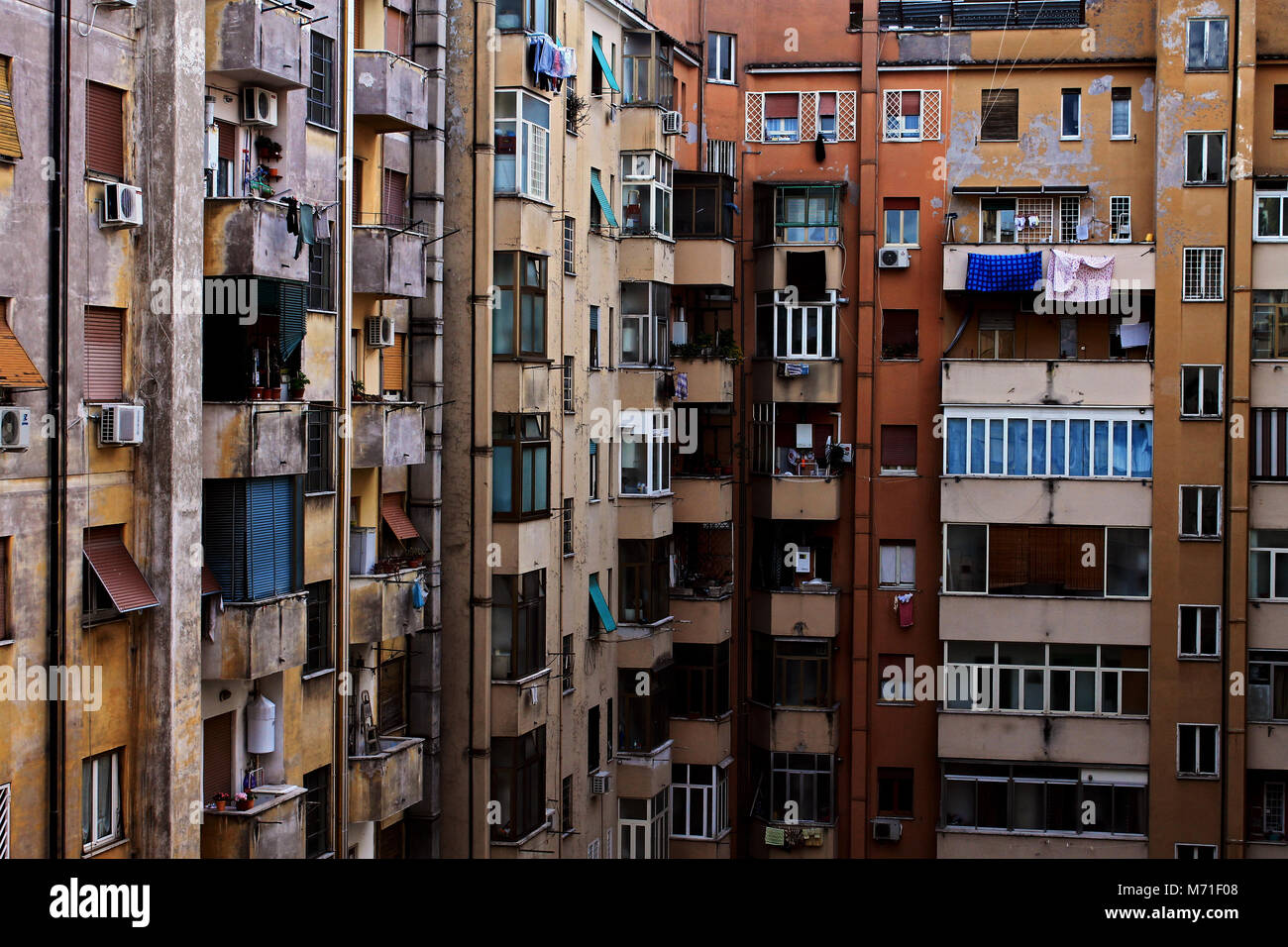 Stadt Vorstädten Gebäude in Rom Italien Stockfoto