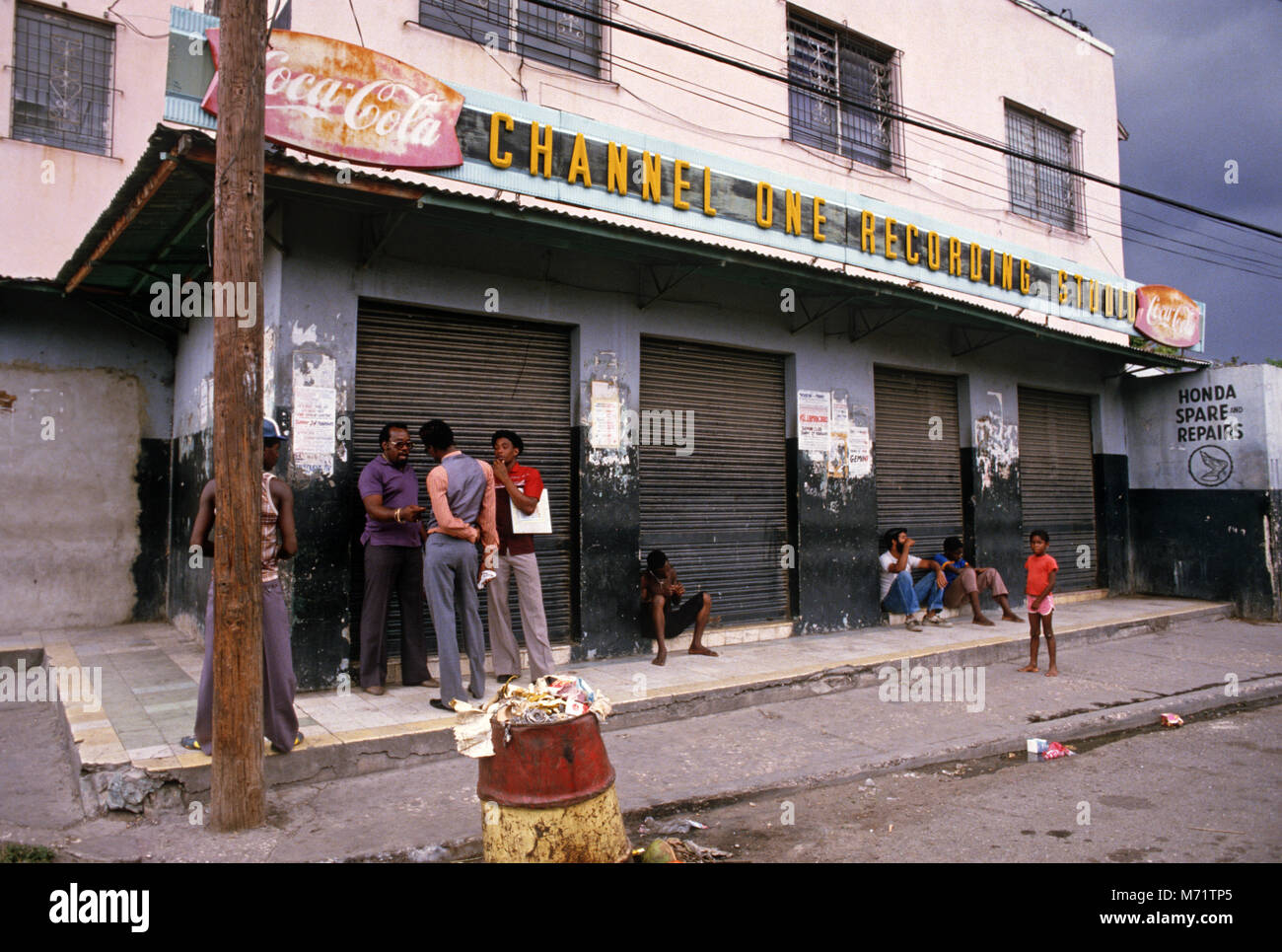 Kanal 1, Reggae Recording Studios, Kingston, Jamaika Stockfoto