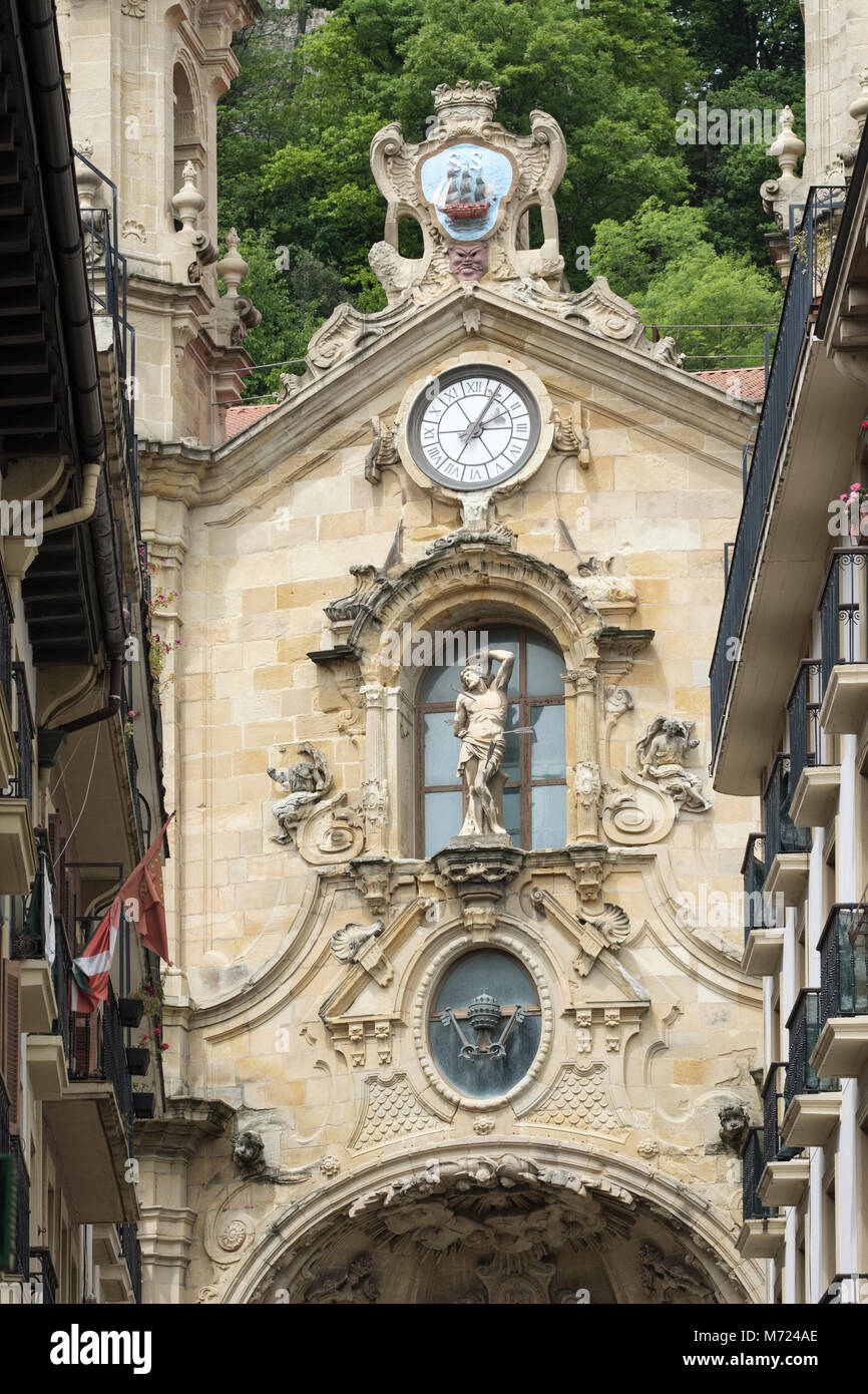 Iglesia de Santa Maria, 18. Jahrhundert, San Sebastian, Donostia, Spanien, Stockfoto