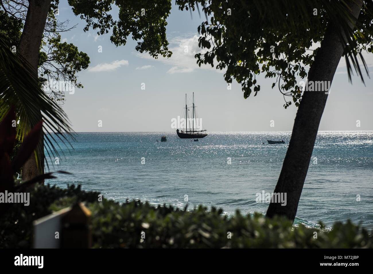 Yachtcharter in St. James, Barbados Stockfoto