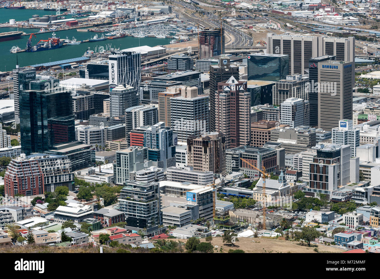 Die Innenstadt Kapstadts in Südafrika. Stockfoto