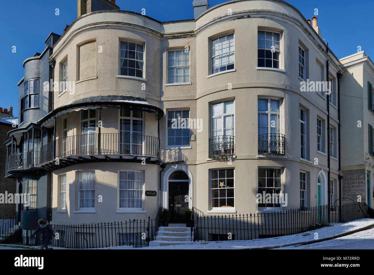 T'S. Nur "das Haus in Croft Road als foyle's House von foyle's War verwendet, Altstadt, Hastings, East Sussex, England, Großbritannien Stockfoto