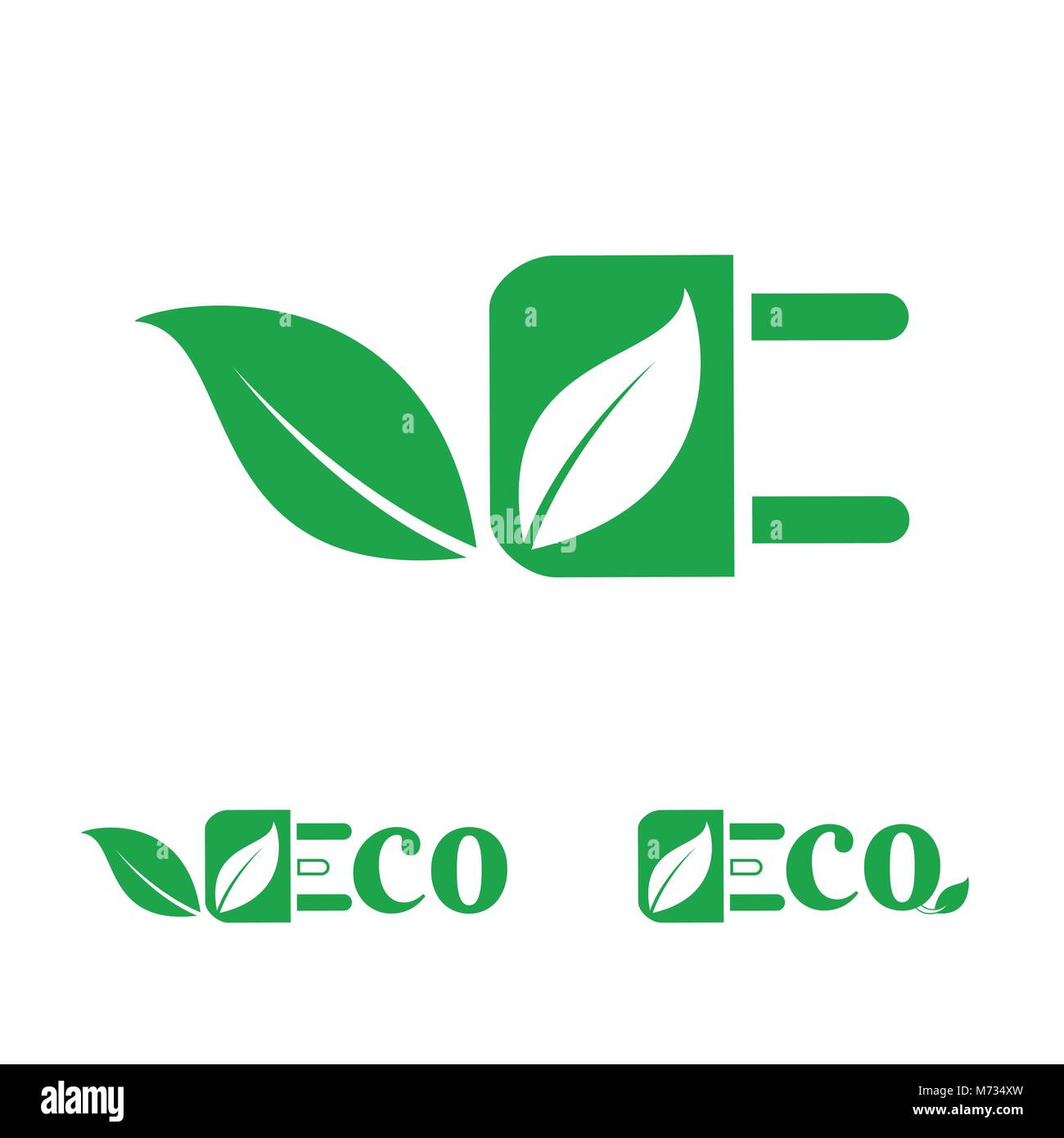 Umweltfreundliche Vektor logo Stock Vektor
