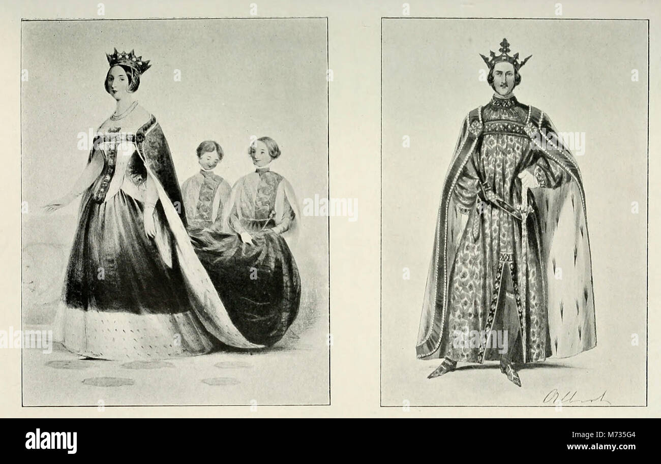 Königin Victoria und Prinz Albert in Fancy Dress Stockfoto