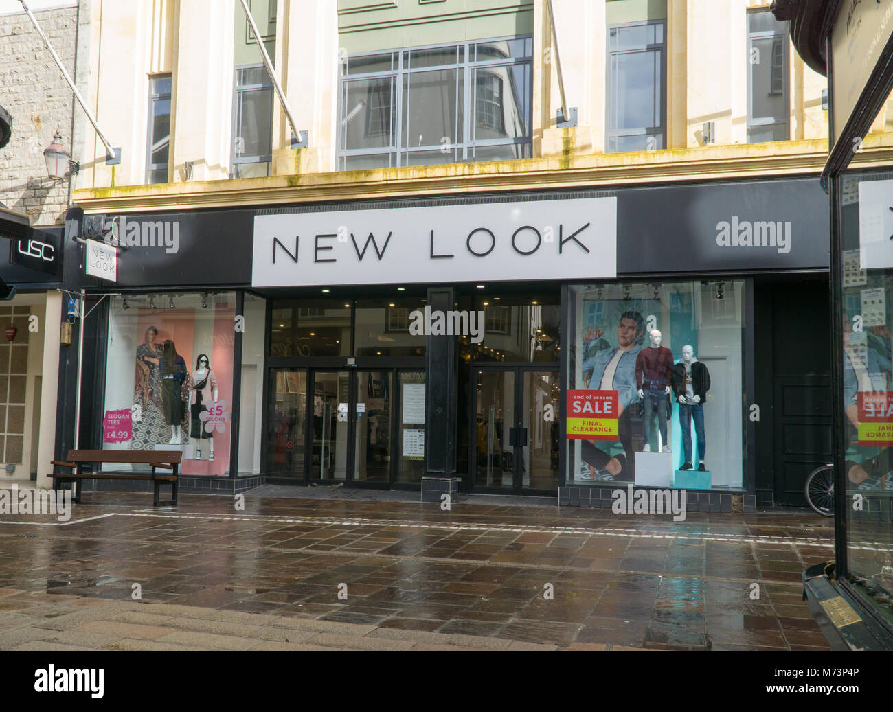 Jersey, UK. 8. März, 2018. Der Jersey Zweig der High Street Fashion Retailer neuer Look ist derzeit nicht einen der Stores für Schließung der Credit: bildergallerie 2/Alamy leben Nachrichten Stockfoto