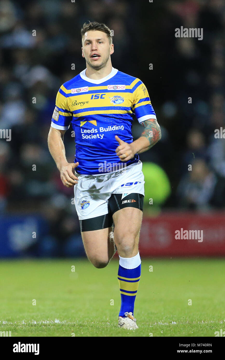 Leeds, Großbritannien. 8 Mär, 2018. 8 Headingley Stadium, Leeds, England; Betfred Super League, Runde 5, Leeds Rhinos versus Rumpf FC; Tom Briscoe von Leeds Rhinos Credit: Aktuelles Bilder/Alamy leben Nachrichten Stockfoto