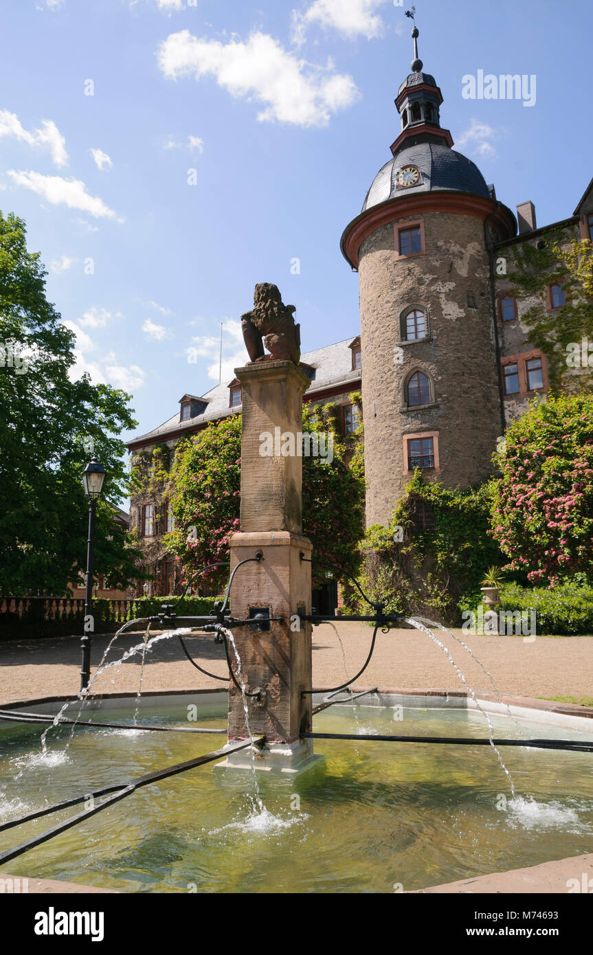 Schloss Laubach, Hessen, Deutschland, Europa Stockfoto