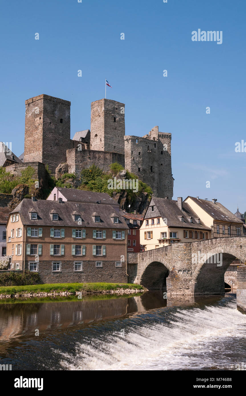 Burg Runkel, Hessen, Deutschland, Europa Stockfoto