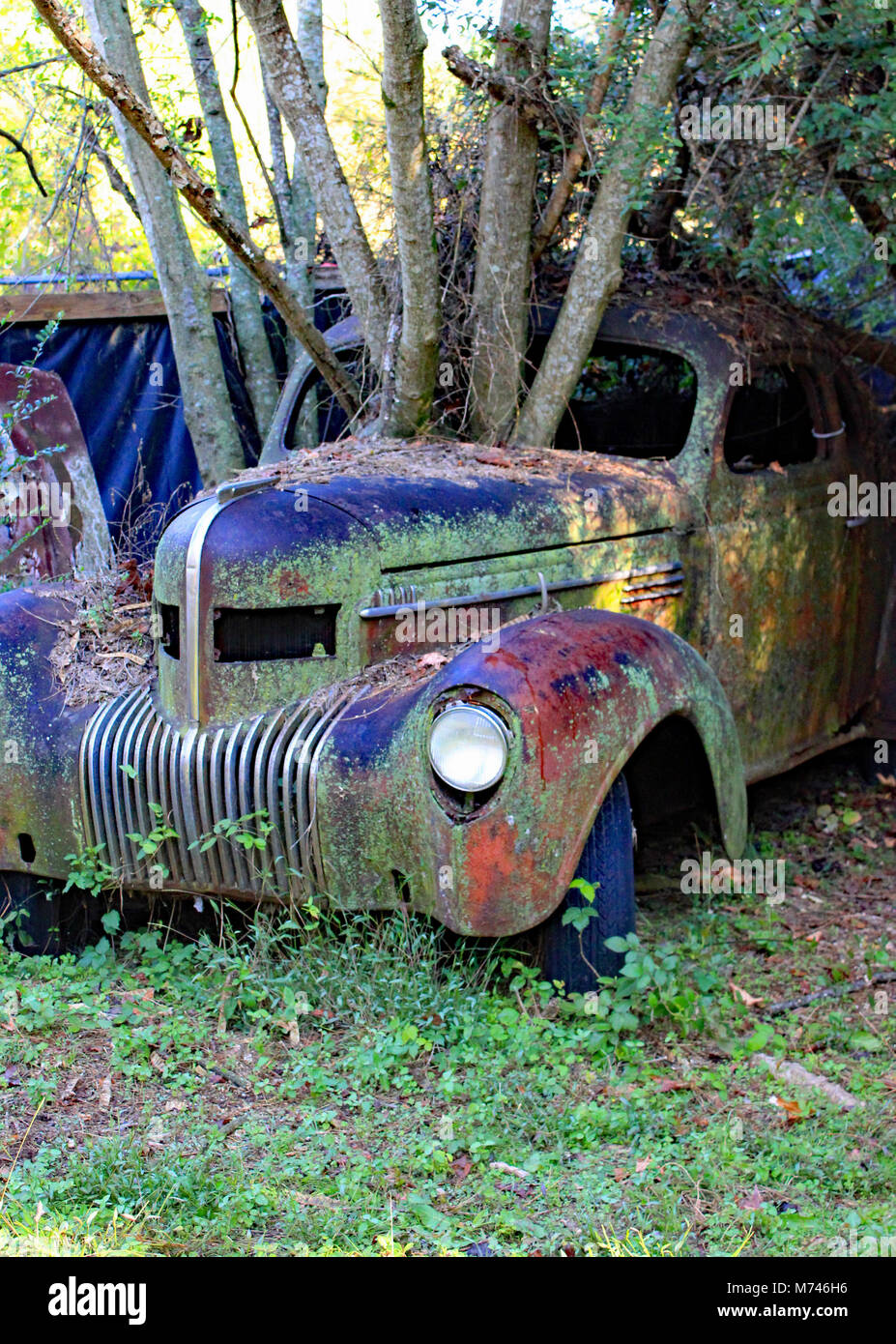 Alte Stadt in Weiß, Georgia Stockfoto