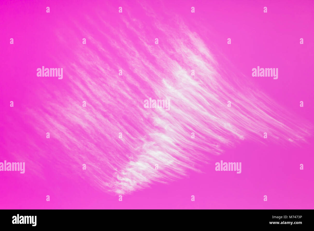 Cloud auf abstrakte lila Himmel. Konzept der Natur der Verschmutzung Stockfoto