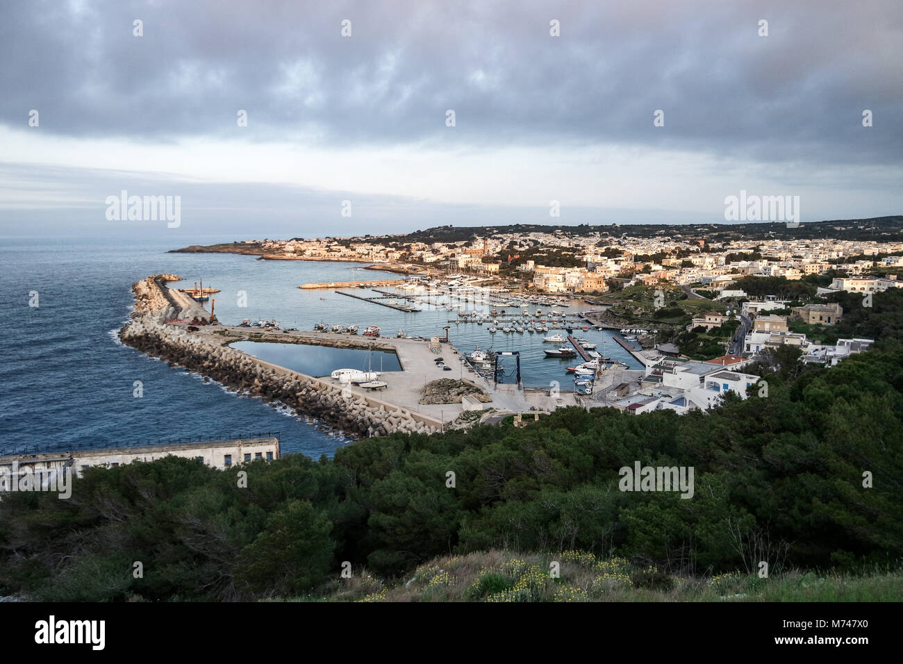 Santa Maria di Leuca - Il Porto Stockfoto