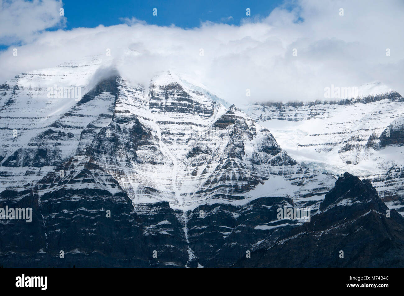 Mt Robson, Mt Robson Provincial Park, Britisch-Kolumbien, Kanada Stockfoto