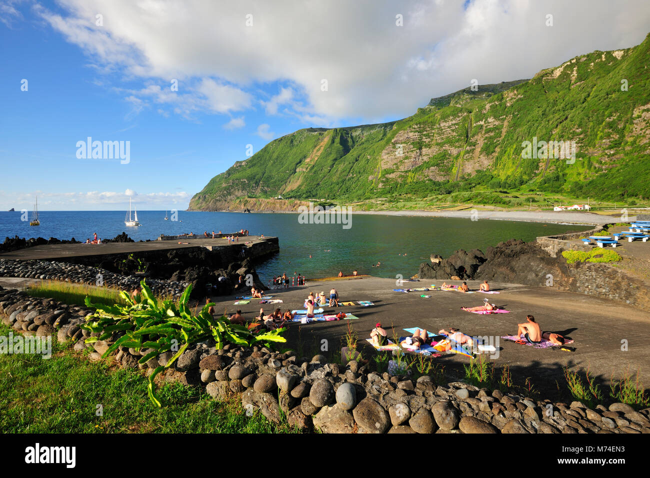 Fajã Grande, Insel Flores. Azoren, Portugal Stockfoto