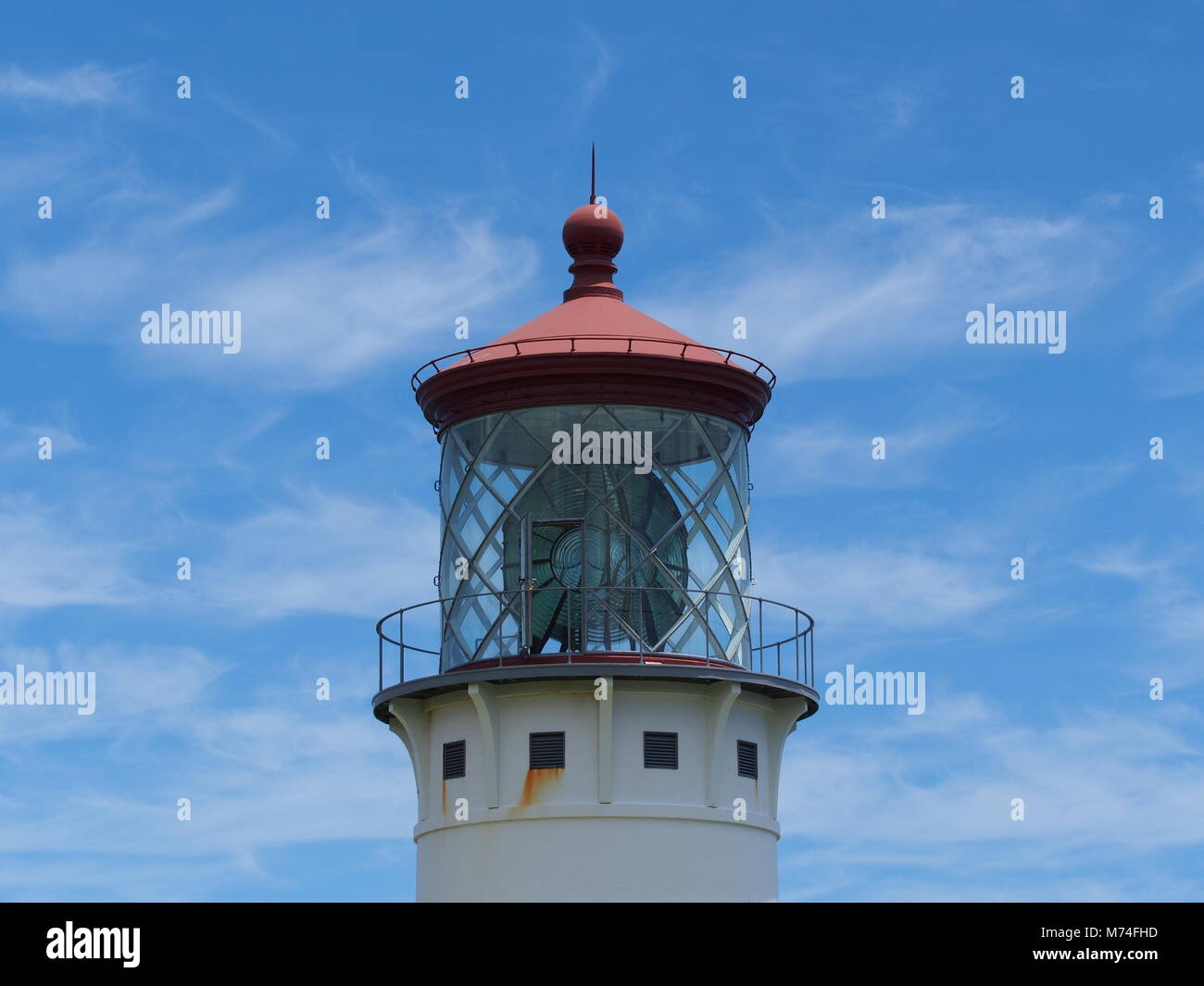 -Leuchtturm von Kilauea, Hawaii Stockfoto