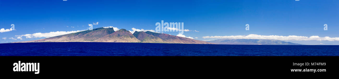 Acht Bilder von einer Canon 5D Mark2 wurden gemeinsam in Photoshop genäht diese Ecke der Insel Maui, Hawaii zu Ecke zu erzeugen. Molokini eine Stockfoto