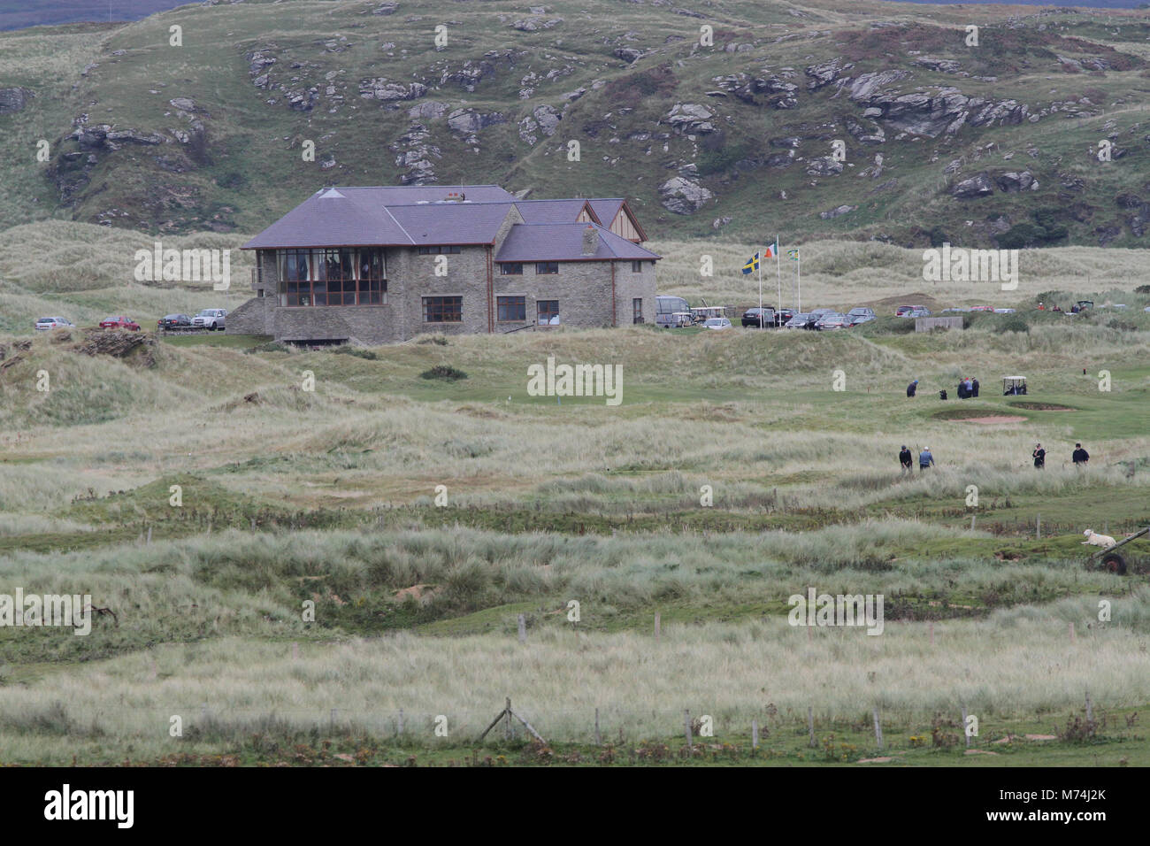 Ballyliffin Golfplatz, Ballyliffin, Inishowen, County Donegal, Irland. - einen Championship Golfplatz links. Stockfoto