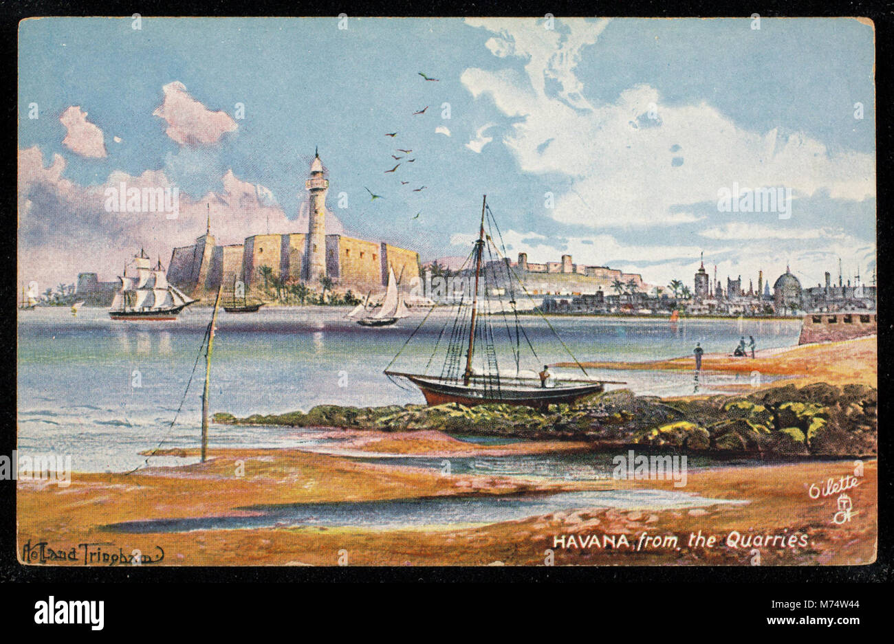 Dieses Foto zeigt einen Blick auf Havanna von den Steinbrüchen aus und erfasst die Skyline und Landschaft der Stadt in der Ferne mit der natürlichen Umgebung. Stockfoto