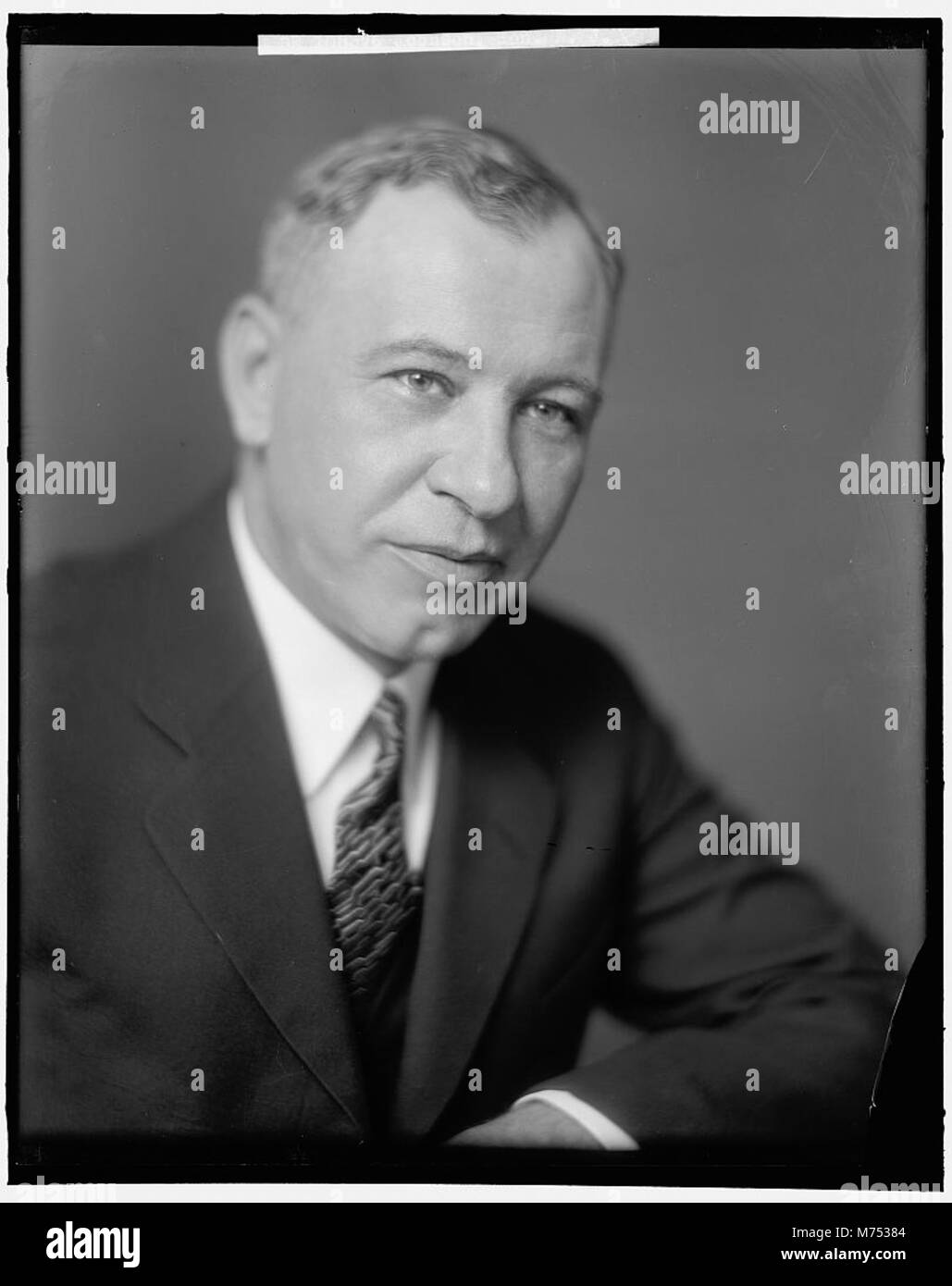 Ein formelles Porträt des ehrenwerten N.J. Johnson, das seine Stellung und Rolle als bedeutende Figur in seiner Gemeinde oder seinem Beruf zeigt. Stockfoto