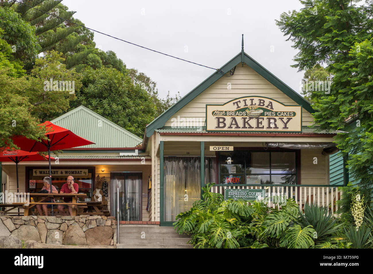 Bäckerei und Cafe, Tilba, NSW, New South Wales, Australien Stockfoto