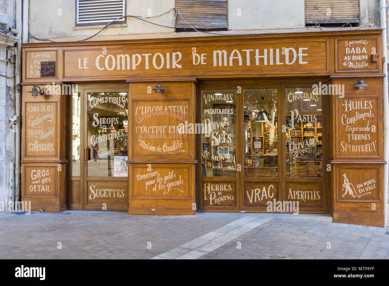 Le Comptoire de Mathilde, Shop, Toulon, Frankreich Stockfoto