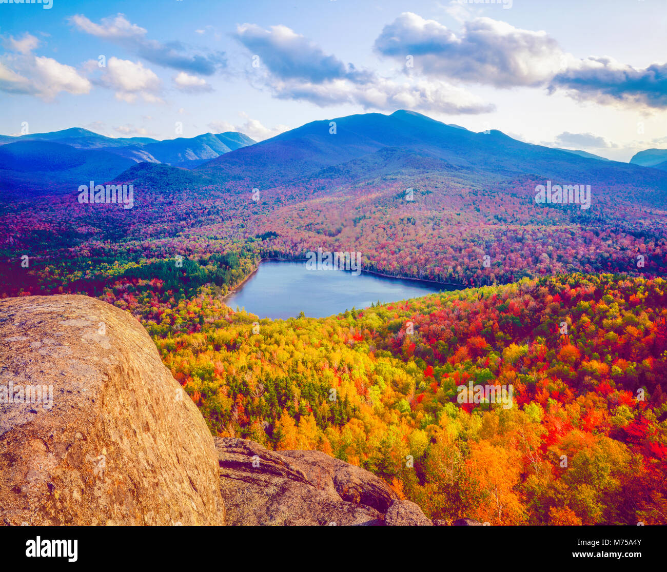 Herzen See von Mt. Jo, Adirondack Park, New York in der Nähe von Lake Placid Adirondack Mountains Stockfoto