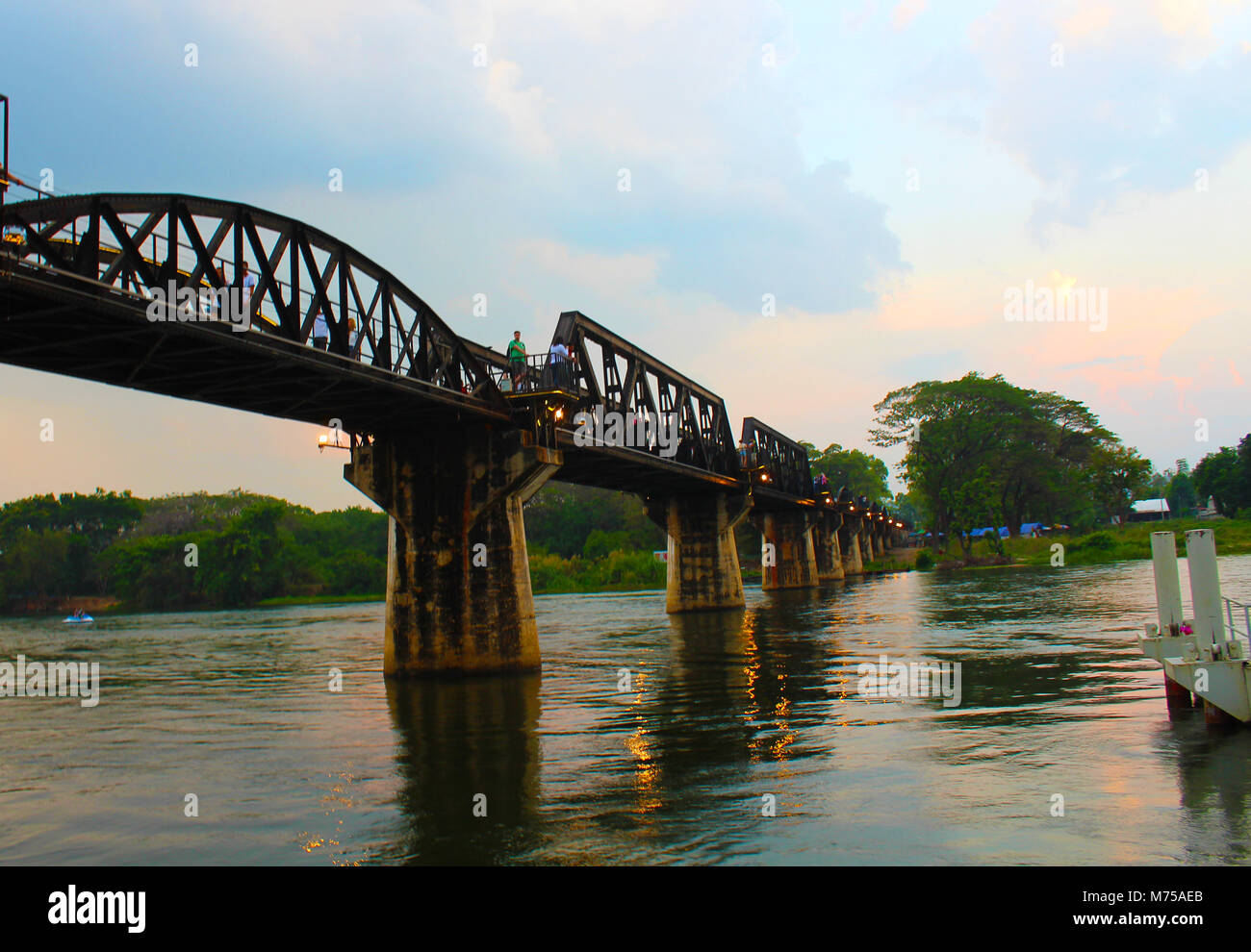 Brücke am River Kwai Stockfoto