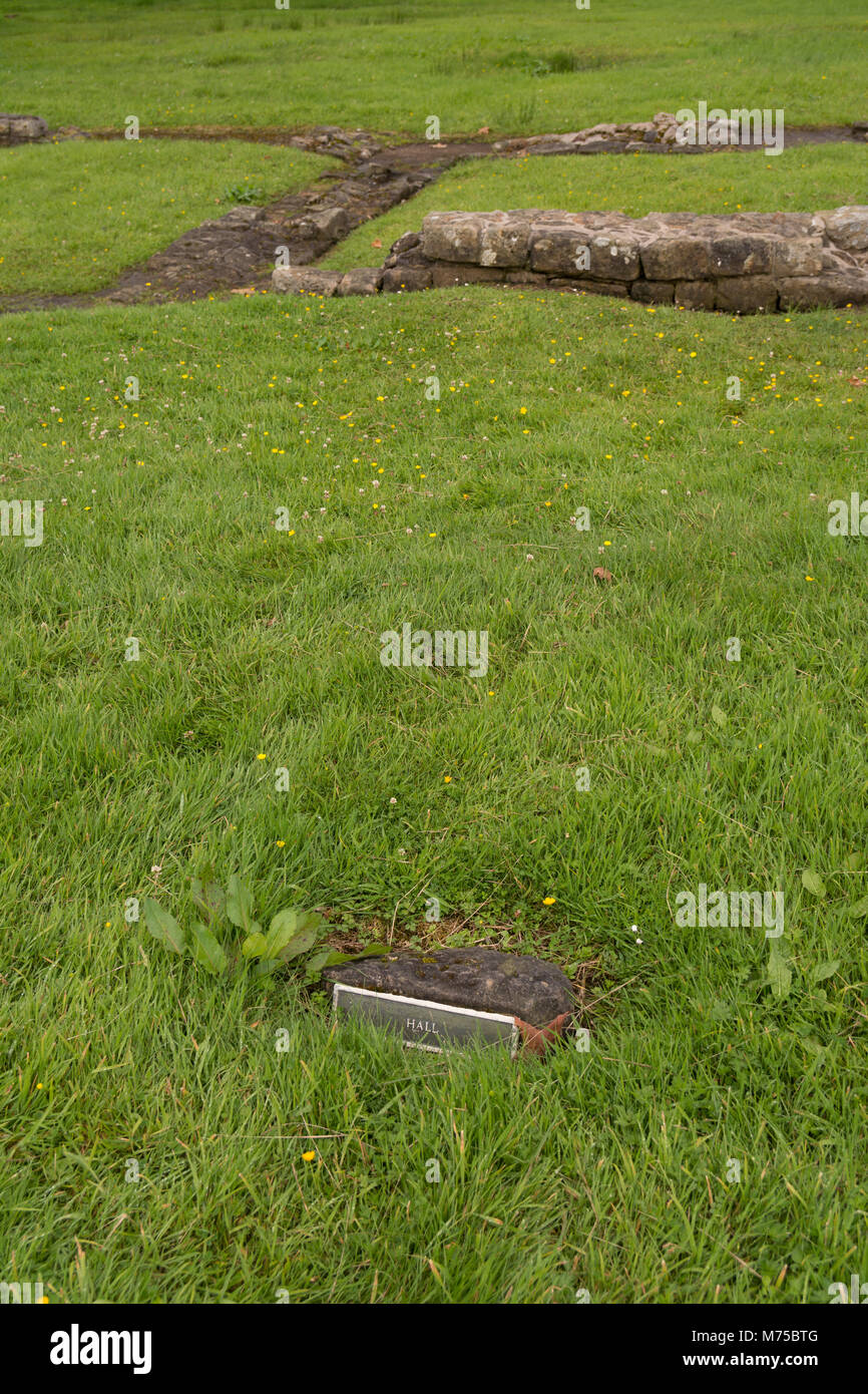 Festung in Bar Hill (2 dn-Jahrhundert, die höchste der Antonine Wall Forts), nahe dem Dorf Twechar. Schottland Stockfoto