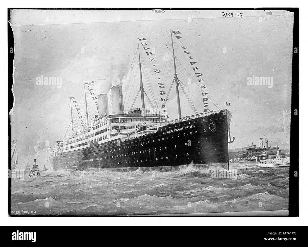 Kaiserin Auguste Victoria, ein Schiff (Gemälde von Fred Pansing) - Fred Pansing LCCN 2014687928 Stockfoto