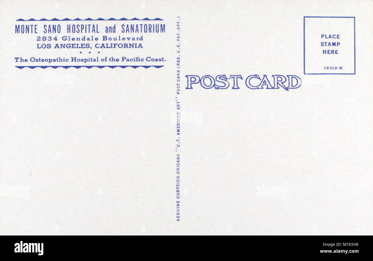 Los Angeles CA - Monte Sano Krankenhaus (NBY) 431394 Stockfoto