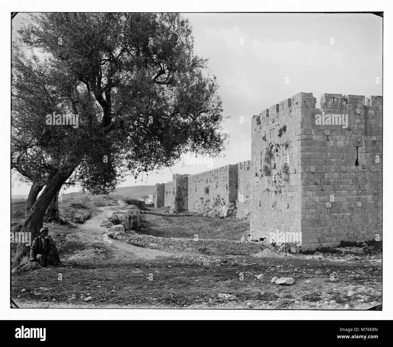 Nordwand, Jerusalem LOC matpc. 11851 Stockfoto