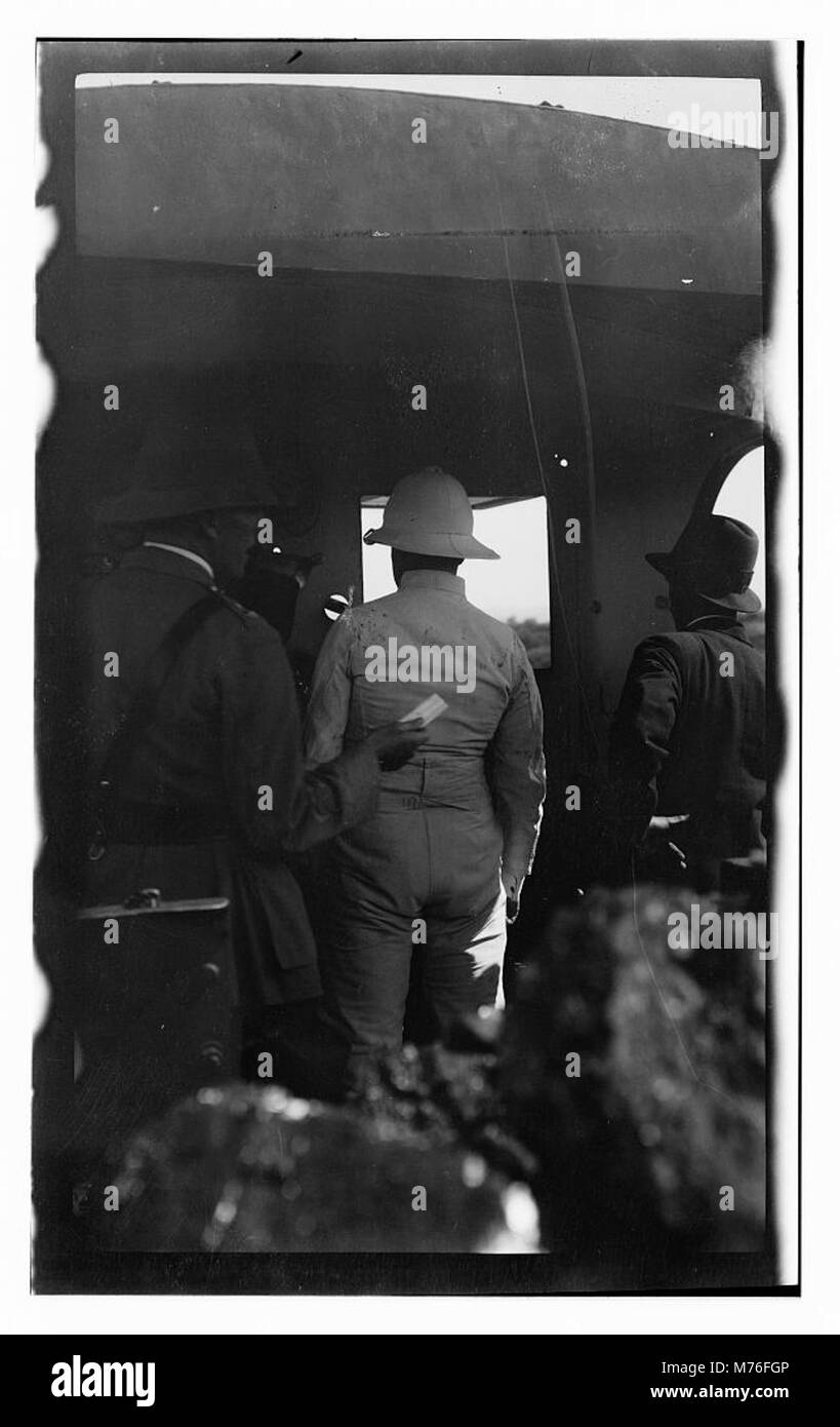 Die Eröffnung der Jaffa-Jerusalem-Eisenbahn im Jahr 1920 markierte eine bedeutende Entwicklung im Verkehrsbereich in der Region. Diese Eisenbahn verband zwei wichtige Städte im Nahen Osten und erleichterte so Reisen und Handel. Stockfoto
