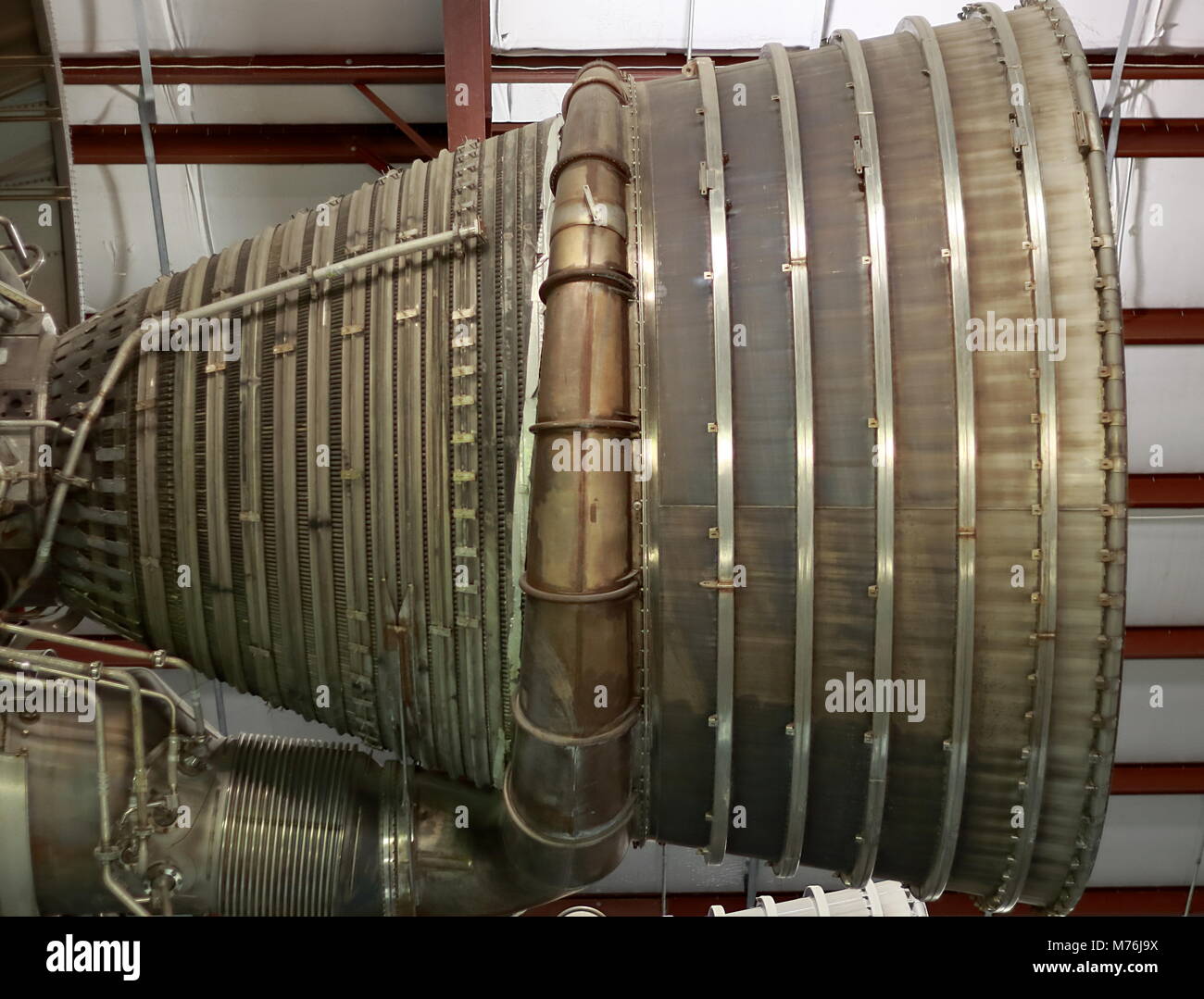 HOUSTON, Texas, USA - 25. NOVEMBER 2017: Die Rakete Park in Lyndon B. Johnson Space Center in Houston, Texas Stockfoto