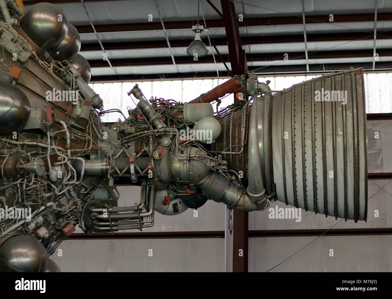 HOUSTON, Texas, USA - 25. NOVEMBER 2017: Die Rakete Park in Lyndon B. Johnson Space Center in Houston, Texas Stockfoto