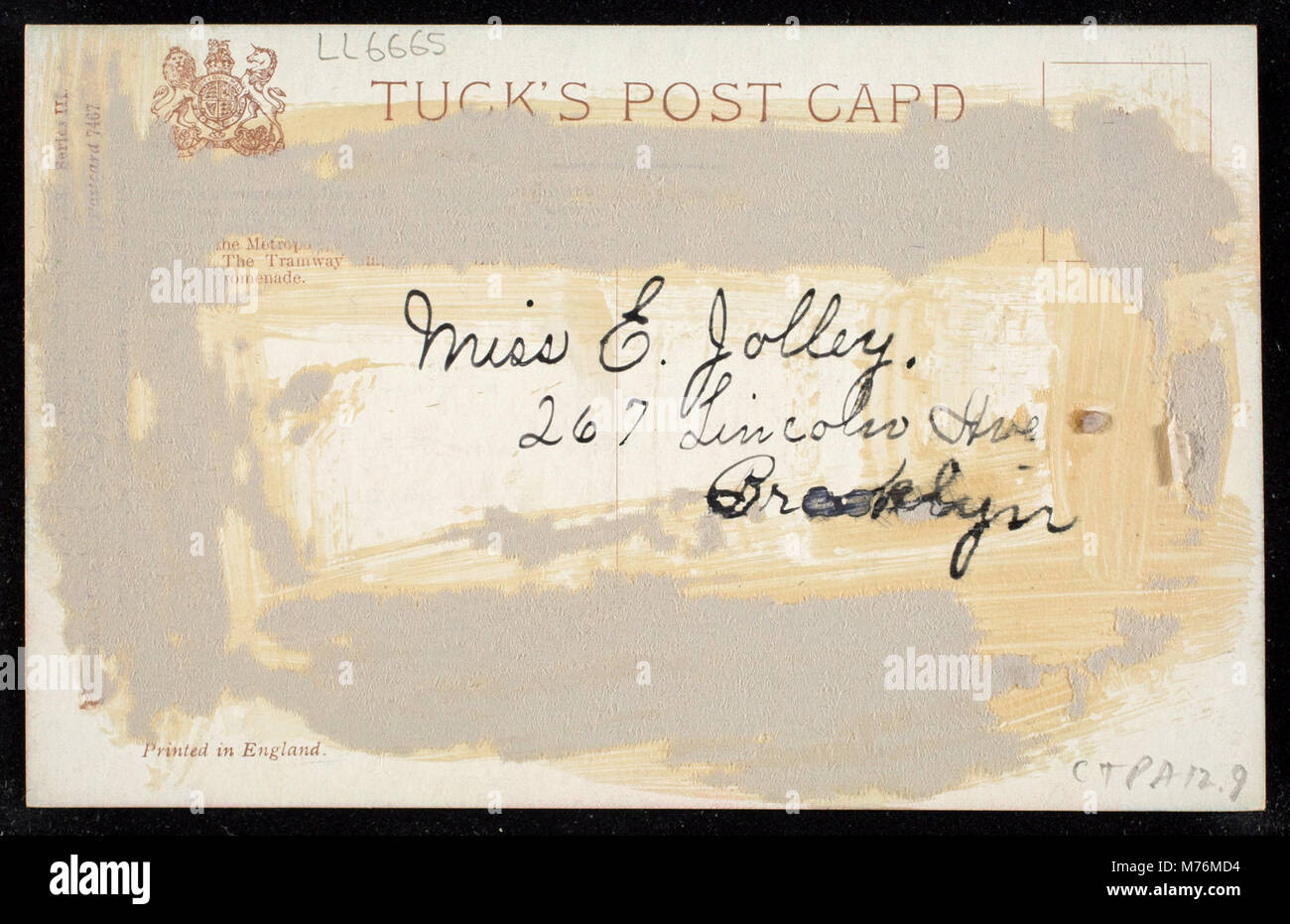 Ein malerischer Blick auf die Queen's Promenade in Douglas, der Hauptstadt der Isle of man. Die Promenade ist ein bemerkenswertes Wahrzeichen entlang der Küste und bietet einen malerischen Blick auf das Meer. Stockfoto