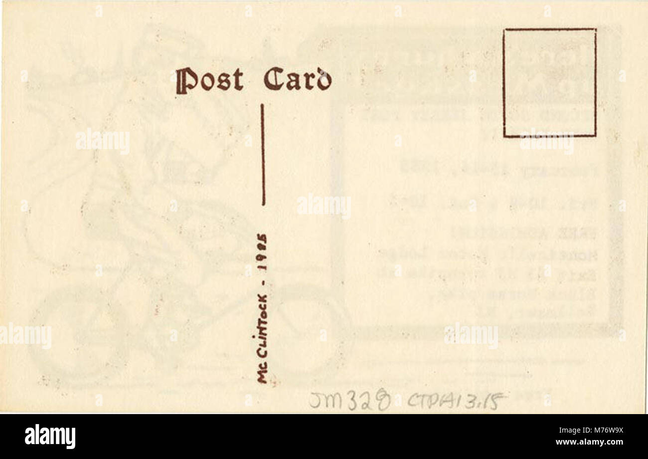 Zweite South Jersey Post Card Verkauf, 1985 (NBY) 19924 Stockfoto