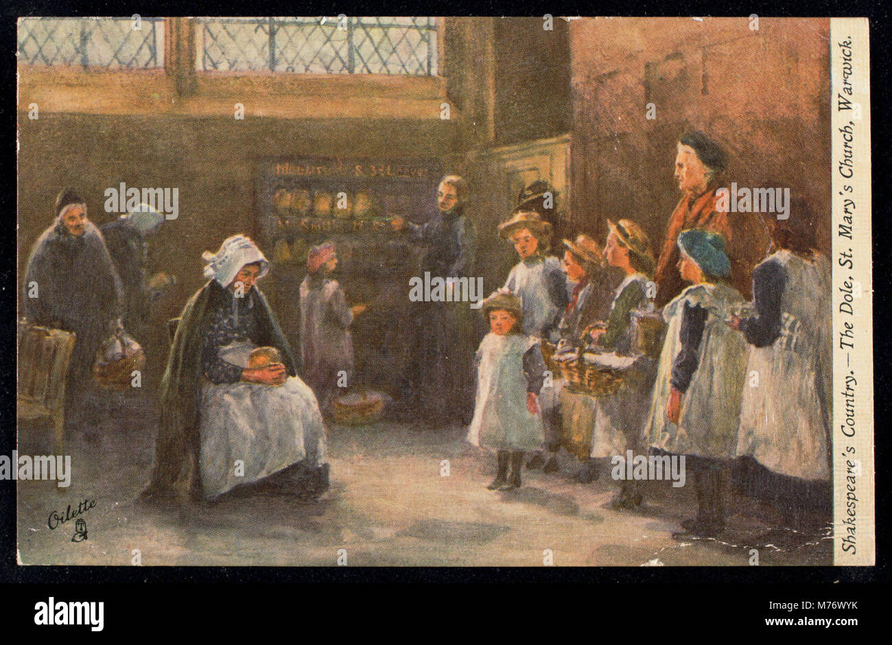 Dieses Foto zeigt die Dole und die St. Mary's Church in Warwick, die sich in Shakespeares Land befindet und für ihre Verbindung zum berühmten Dramatiker bekannt ist. Architektur und Umgebung sind zentral für das literarische Erbe dieser Region. Stockfoto