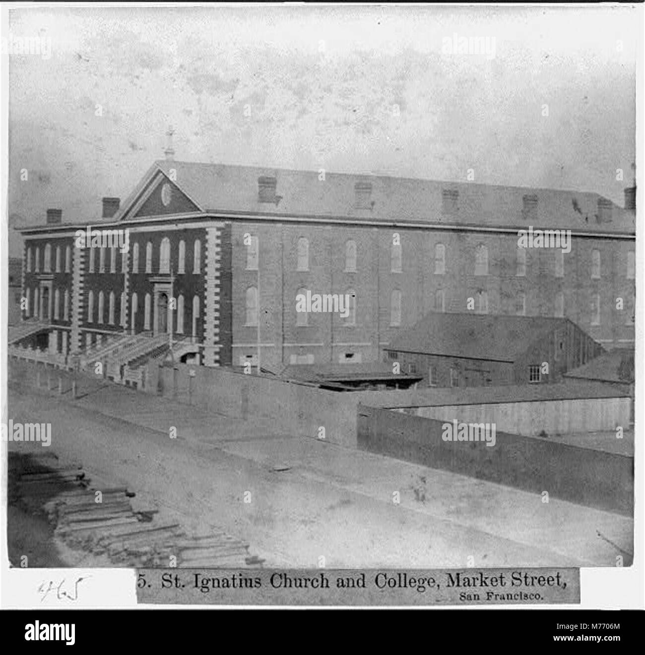 St. Ignatius Kirche und Hochschule, Market Street, San Francisco LCCN 2002723029 Stockfoto